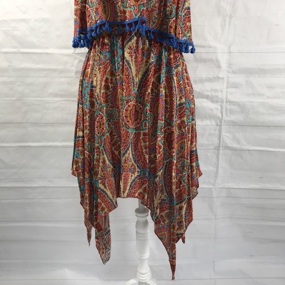 Umgee Dress Brown Multicolored Boho Size M - Picture 3 of 8